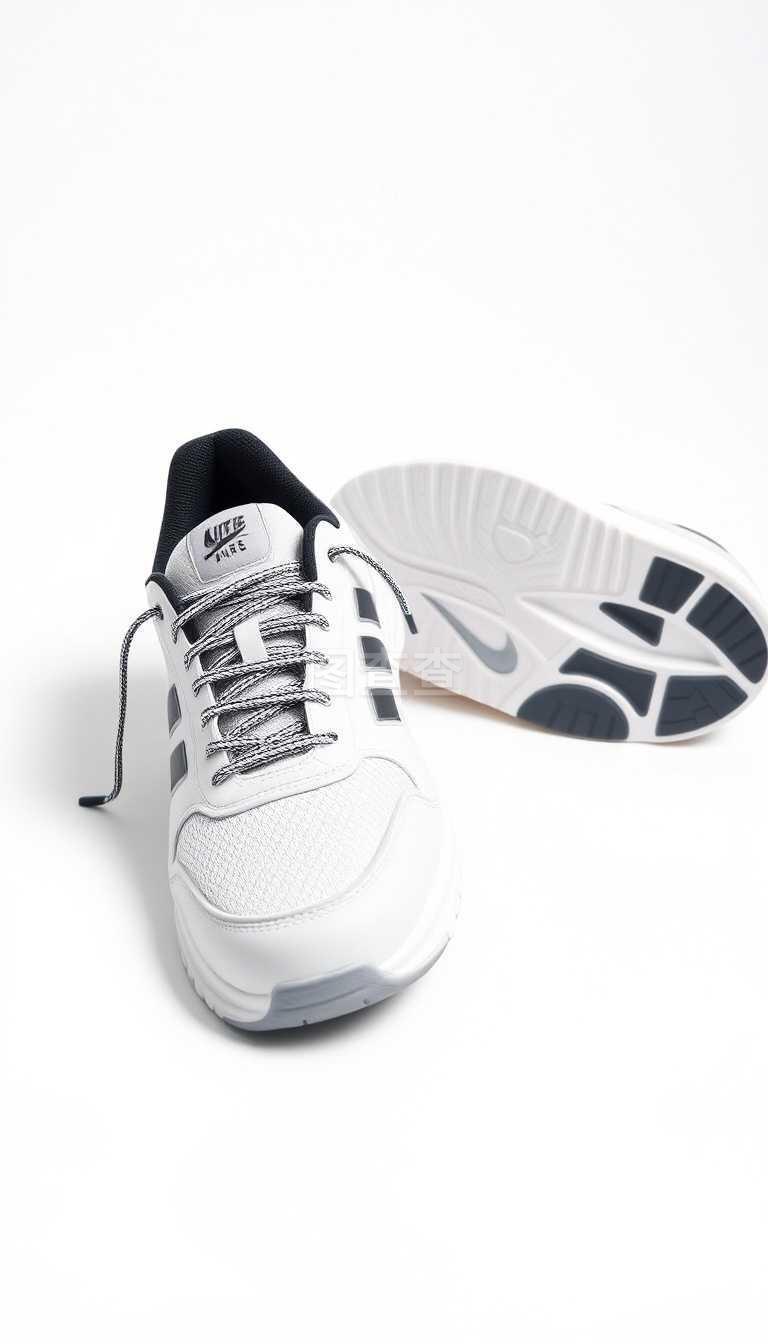 靜默的宣言 白色背景上的運(yùn)動(dòng)鞋與運(yùn)動(dòng)服